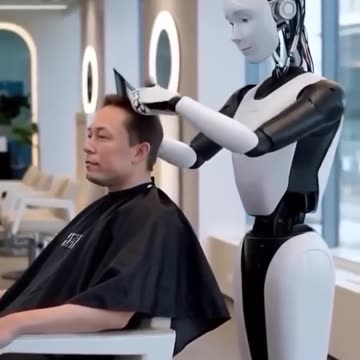 Elon Musk with Robots