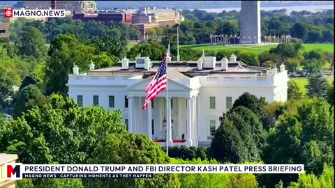 🇺🇸 The White House | Press Briefing by President Donald Trump and FBI Director Kash Patel [LIVE]