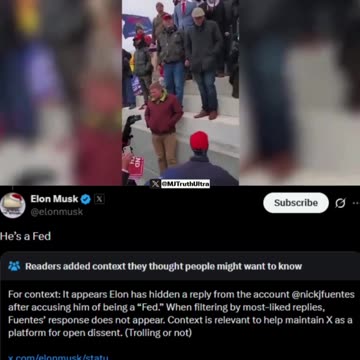 Elon Musk — Nick Fuentes is a FED