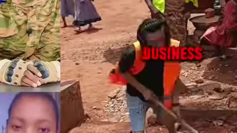 A Chinese Man was made to clean the street of Burkina Faso because he brok£ traffic Rule