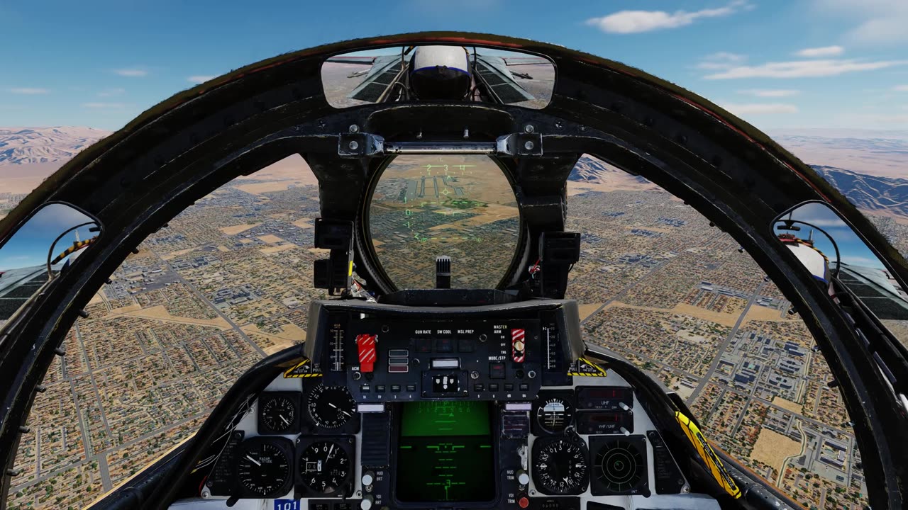 Cockpit landing view after 1v3 battle