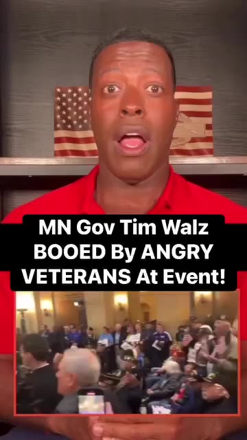 MN Gov Tim Walz BOOED By ANGRY VETERANS At Event!