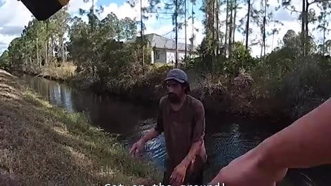 Florida Man Emerges from Woods, Throws Bricks at Car