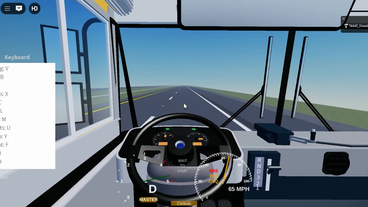 (653) 1999 Bluebird TC2000 FE WCL 5.9L 24V Cummins highway drive in Roblox #1