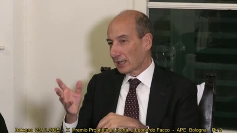 Bologna 23.11.2025 - X Premio Proprietà e Libertà a Leonardo Facco Pt. 2
