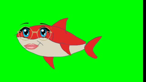 esther shark in green sea