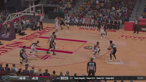 2024 Spurs @ 2007 Rockets - NBA 2K24