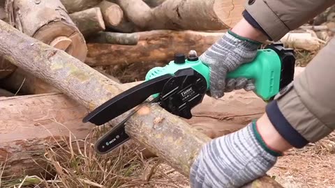 Tired of Struggling with Big Chainsaws? Try the Tietoc 6 Inch Mini Chainsaw and Save Time!