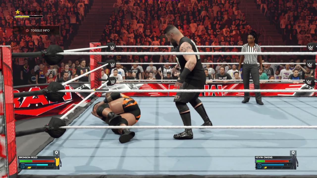 Bronson Reed VS Kevin Owens Raw S 1 E 89