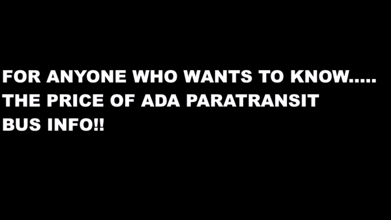 BUS INFO ADA PARATRANSIT DE VS NY
