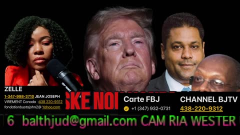 30 SEPT TRUMP PALE AB=VEK HAITIEN ESKE YO KONPRAN