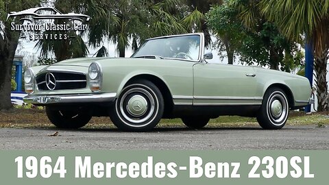64 Mercedes-Benz 230SL Pagoda • 4-Speed Manual • Rare Kinder Seat • Dealer AC • Stunning Color Combo