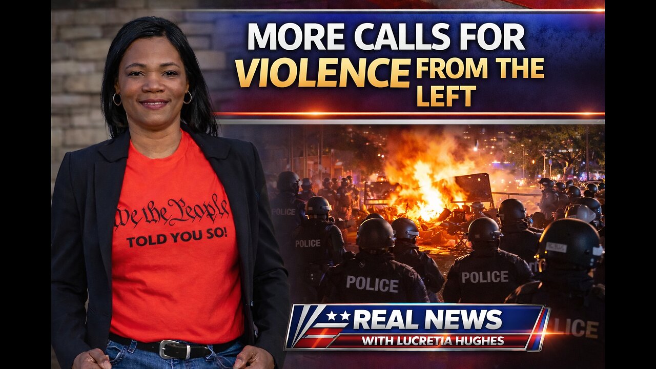 Left Calls For More Violence And More... Real News with Lucretia Hughes.