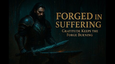 Strength is forged in suffering. Gratitude keeps the forge burning.🖤🔥