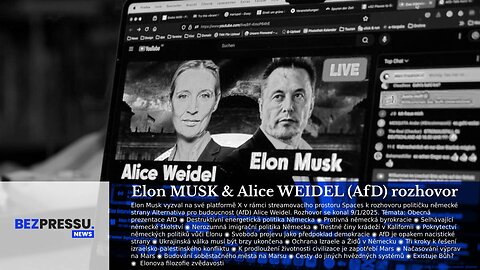 Elon MUSK & Alice WEIDEL (AfD) rozhovor