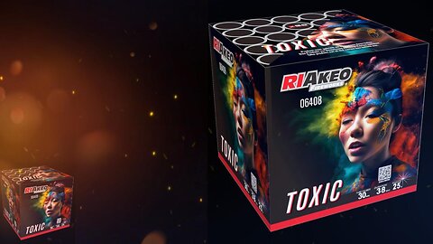 Riakeo Fireworks - Toxic - 25 Schots - Vuurwerk Cake