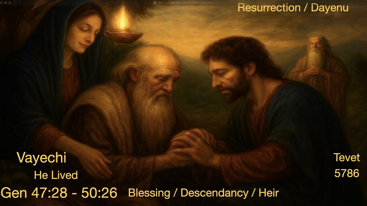 Vayechi (He Lived) Torah Portion #12 5786 2025