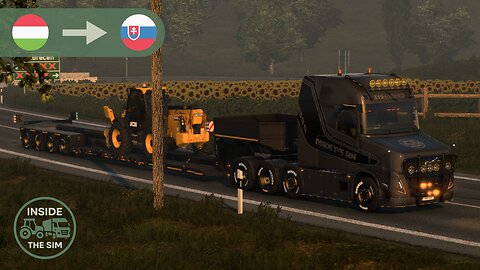 Gorgeous early morning delivery from Hungary to Slovakia | Wheel cam | Open Pipe Sound | ETS2