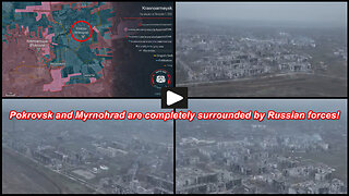 Myrnohrad: Panoramic view of the city under siege by Russian forces