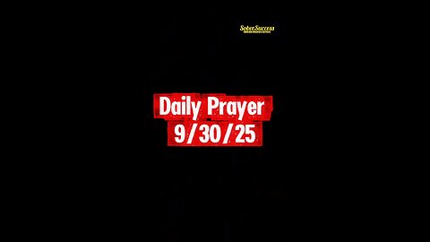Daily Prayer 🙏 | 9/30/25 #MorningPrayer #MorningRoutine #Faith #DailyBlessing #SoberLifestyle