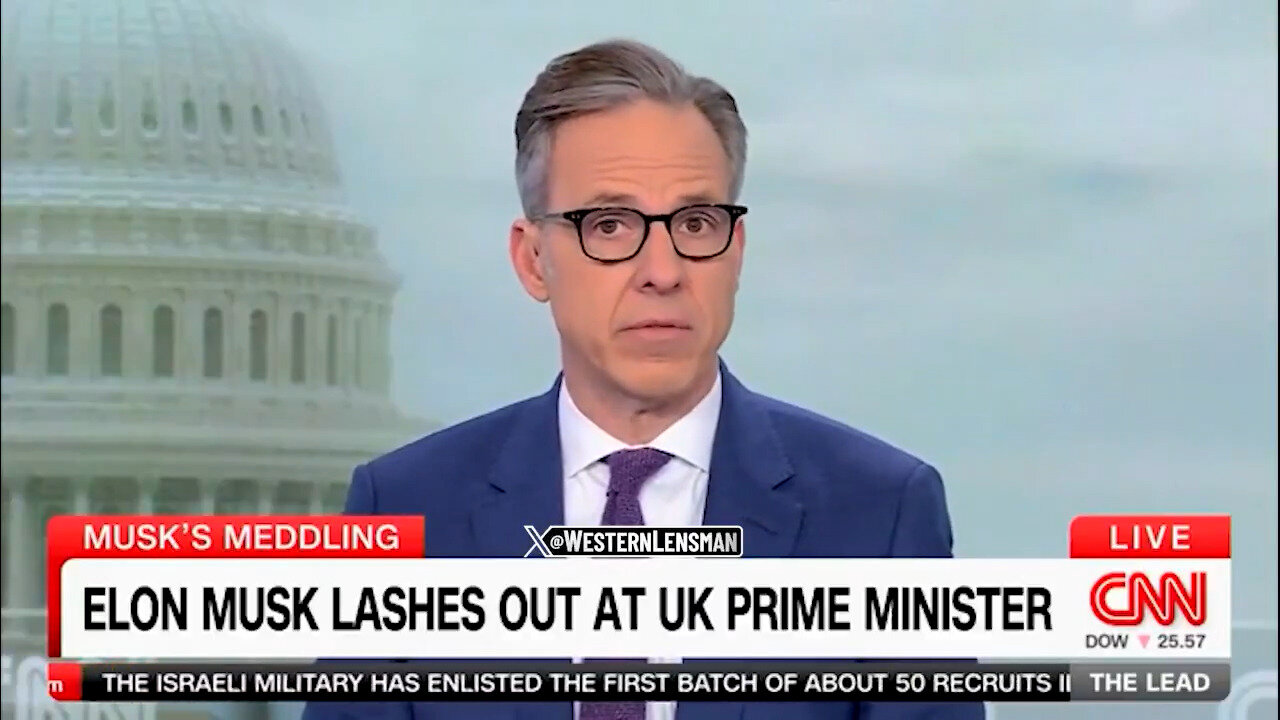 Jake Tapper Covers UK Grooming Gang Scandal By Focusing On Elon Musk's 'Meddling'