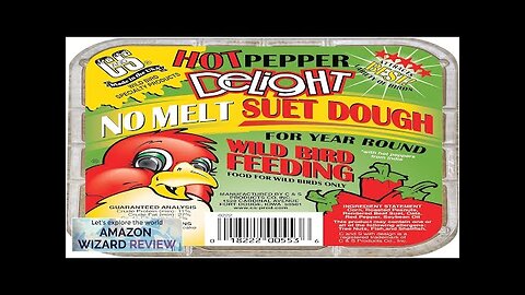 C&S Hot Pepper Delight No Melt Suet Dough 11.75 Ounces (Pack Review