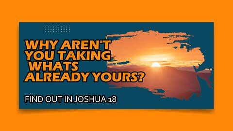 Why Aren't You Taking What's Already Yours?