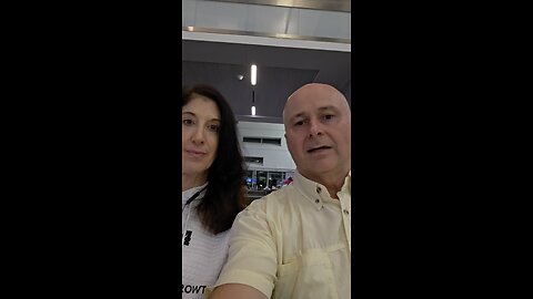 waiting to board for trip to Israel