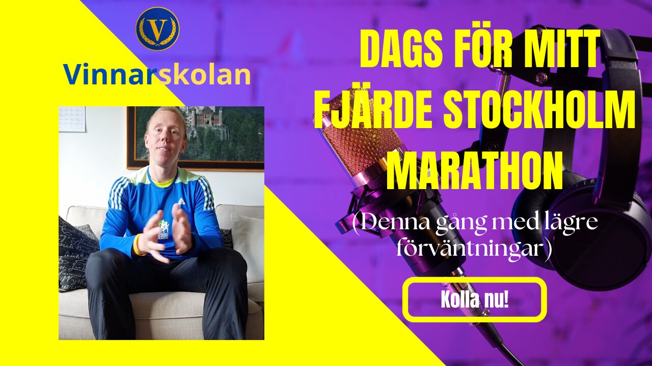 Dags för mitt fjärde Stockholm Marathon imorgon