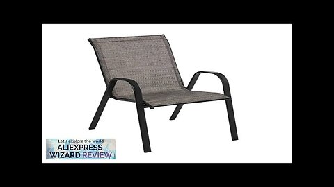 Outdoor Spring Dining Chairs High Back Metal Frame&Breathable Fabric Patio Chairs Review