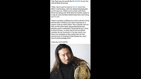 Yota Tsuji TORCHES AEW — “Parasitic Relationship” & He’s 100% RIGHT! #shorts