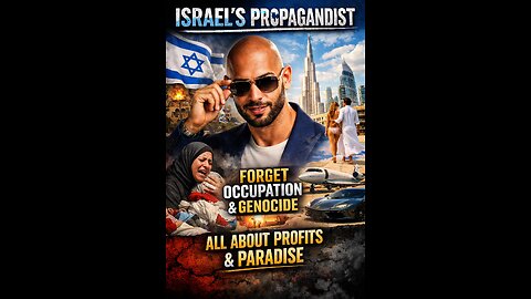 Andrew Tate. Profit over Palestine: normalization propaganda
