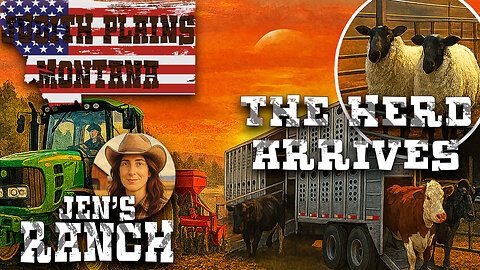 The Herd Arrives In Montana | FS25 | Buffalo Ridge Ranch Ep 4 - Seeding, Harvesting & Ranching