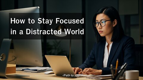 How to Stay Focused in a Distracted World | Path to You