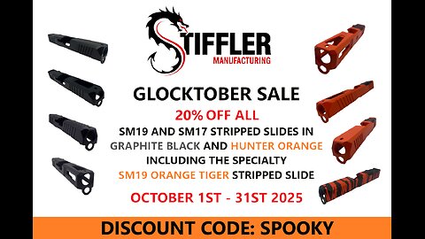 Stiffler Manufacturing Live - Glocktober Sale, Shipping, and Morning Chat