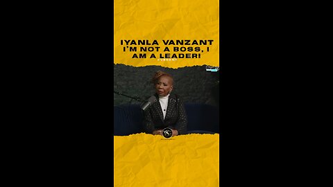 @iyanlavanzant I’m not a boss, i am a leader! #iyanlavanzant 🎥 @realitywiththeking