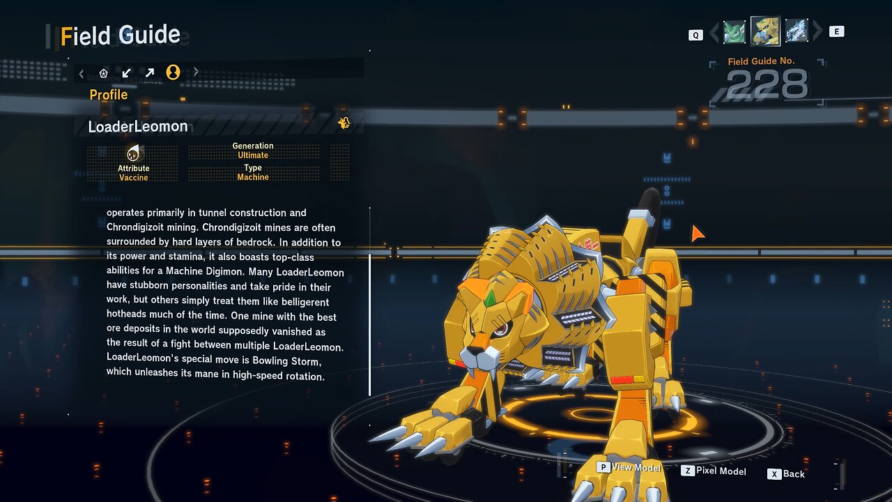 loaderleomon all digivolution/de-digivolution/profile Digimon Story Time Stranger