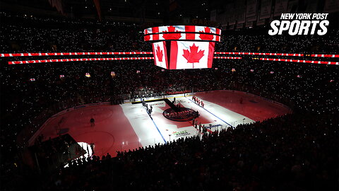 USA fans countered with a smattering of boos for the Canadian national anthem ahead of the 4 Nations Face-Off final