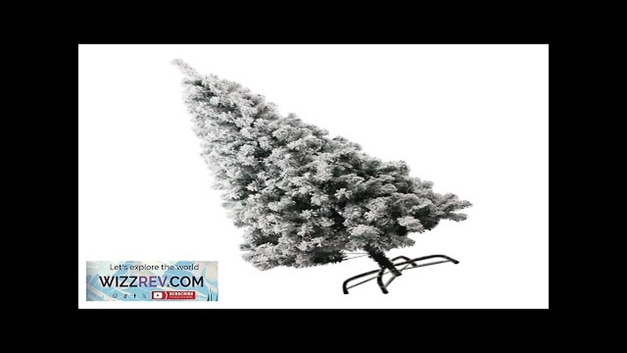 Large Christmas Tree Snow Flocked Xmas Artificial Simulation Exquisite Frosted Trees Green Review