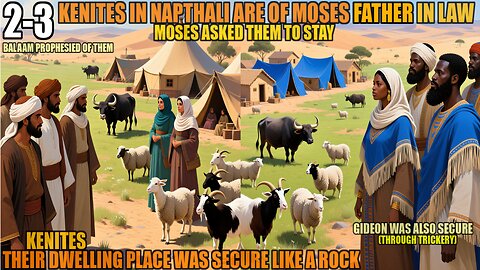 Napthali Land Kenites Are Rechabites,From Midian To Kenite To Rechabites, Israel Defended Gibeon 2-3