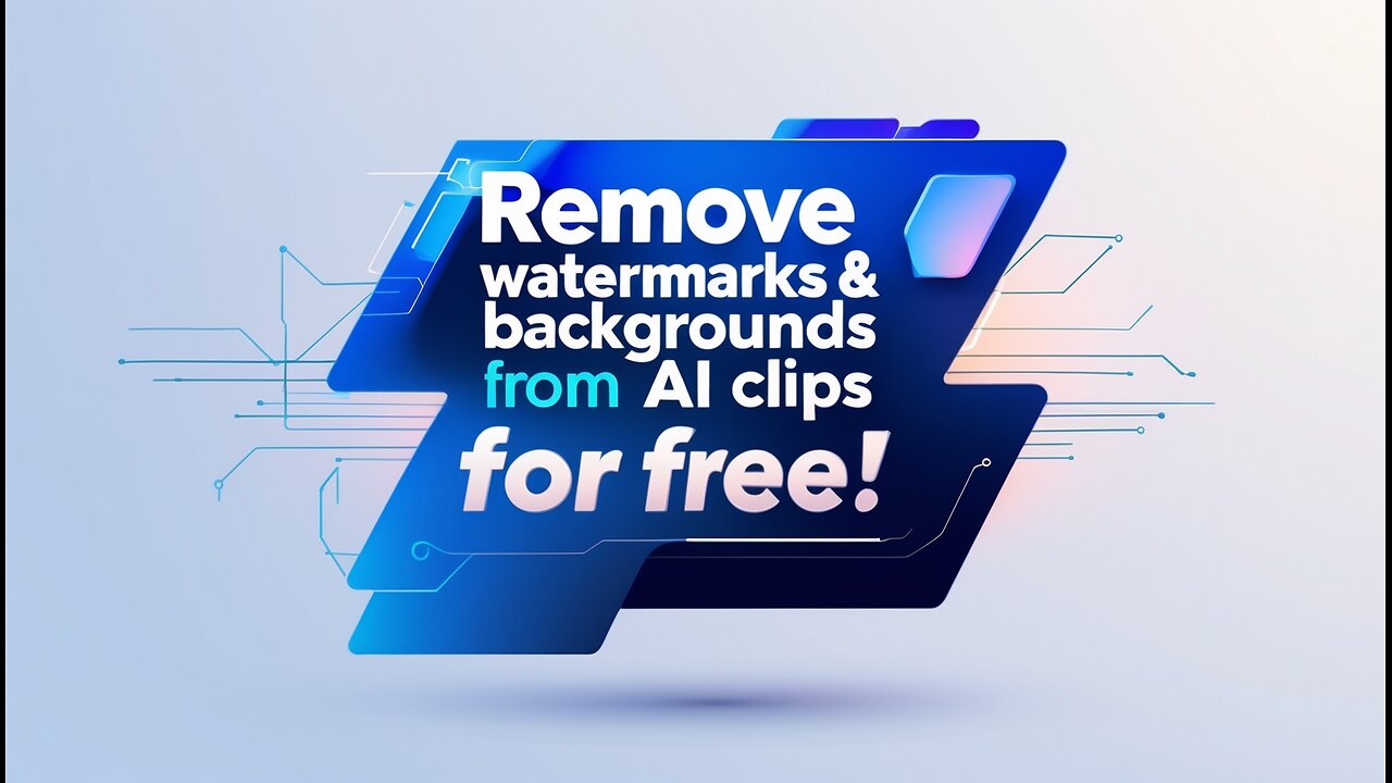 🔥 Remove Watermarks & Backgrounds from AI Videos for FREE! | Top AI Video Editing Tools