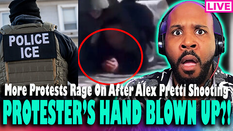 PROTESTER'S HAND BL*WN UP?! Protests Continue To Rage On After Alex Pretti Sh**ting & PRESSER
