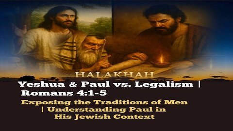 Yeshua & Paul vs. Legalism | correcting Romans 4:1-5