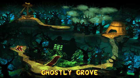 DONKEY KONG COUNTRY 2™ : DIDDY'S KONG QUEST™ / ACT 5. GLOOMY GULCH / A5#1. GHOSTLY GROVE! DK