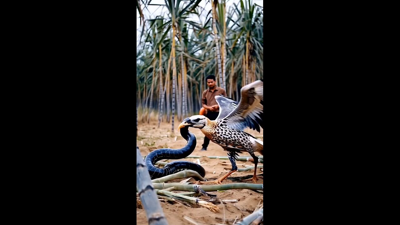 Vulture vs. Python: Deadly Sugarcane Duel! 🐍🦅" .. .. .. .. .. .. .. .. .. .. #reels #reelsinstagra