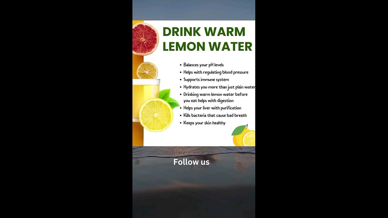Drink warm lemon water