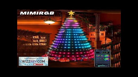 RGB LED Christmas String Lights Bluetooth App Remote Control Lamp USB Garland Review