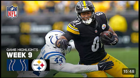 Indianapolis colts vs Pittsburgh Steelers highlights