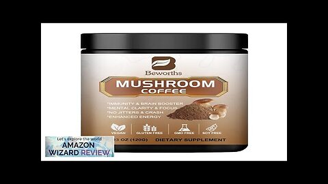 Mushroom Coffee Lions Mane Mushroom Powder Instant Coffee with Lion's Mane Review