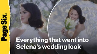 A closer look at Selena Gomez's two Ralph Lauren dresses from Benny Blanco wedding